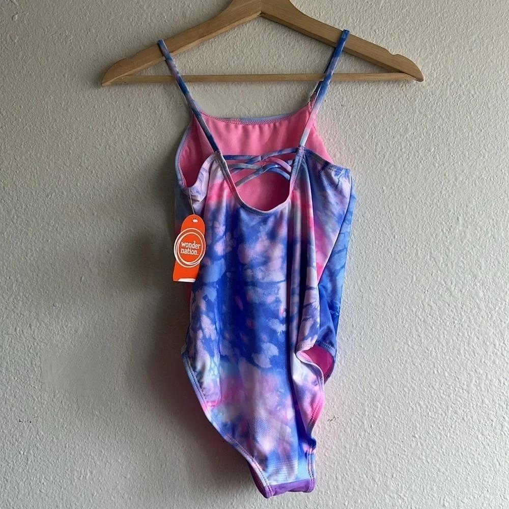 Wonder Nation Girls Unicorn One Piece Swimsuit Sz. L 10/12 NWT!